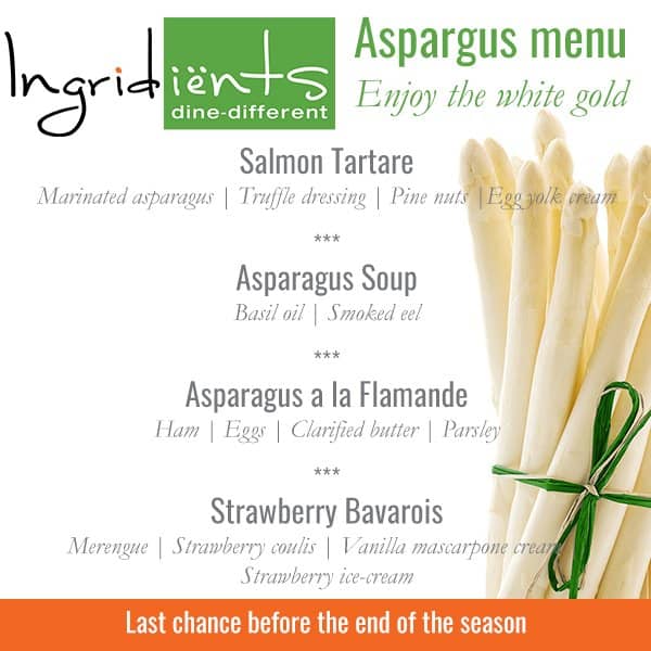 asperge menu at Ingri